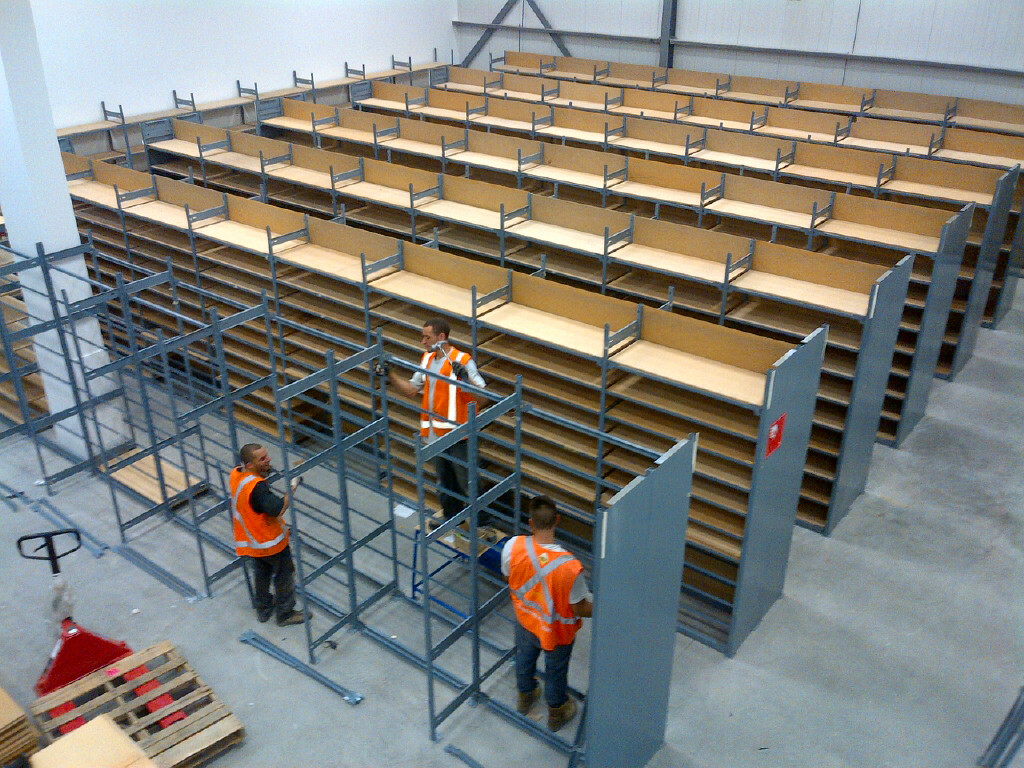 shelving installation and assembly